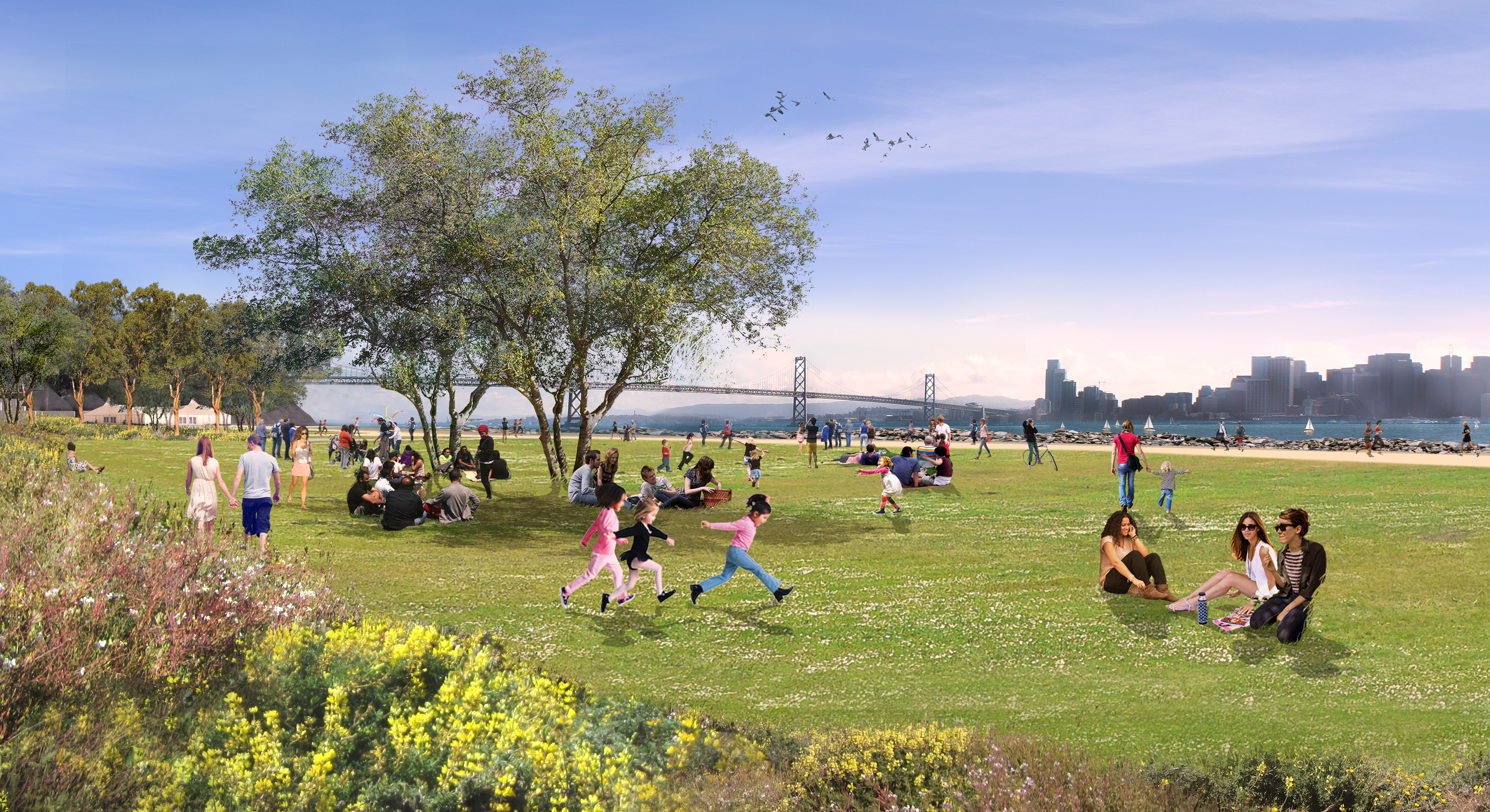 Rendering of Cityside Park Lawn