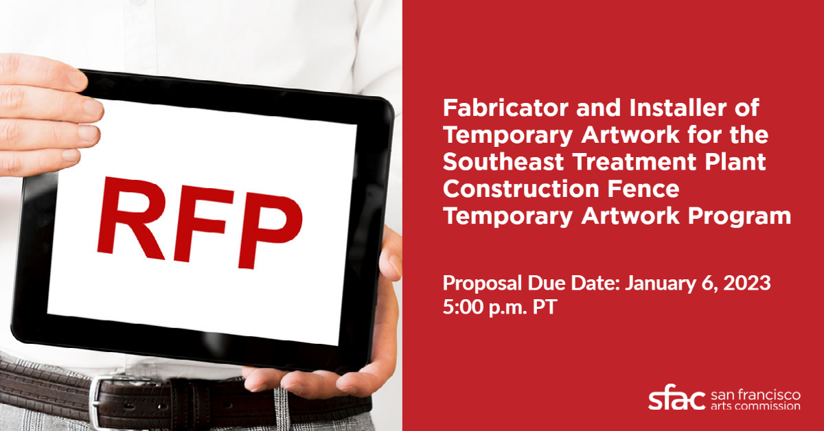 Request for Proposal Hand Holding a Sign with RFP Written On It