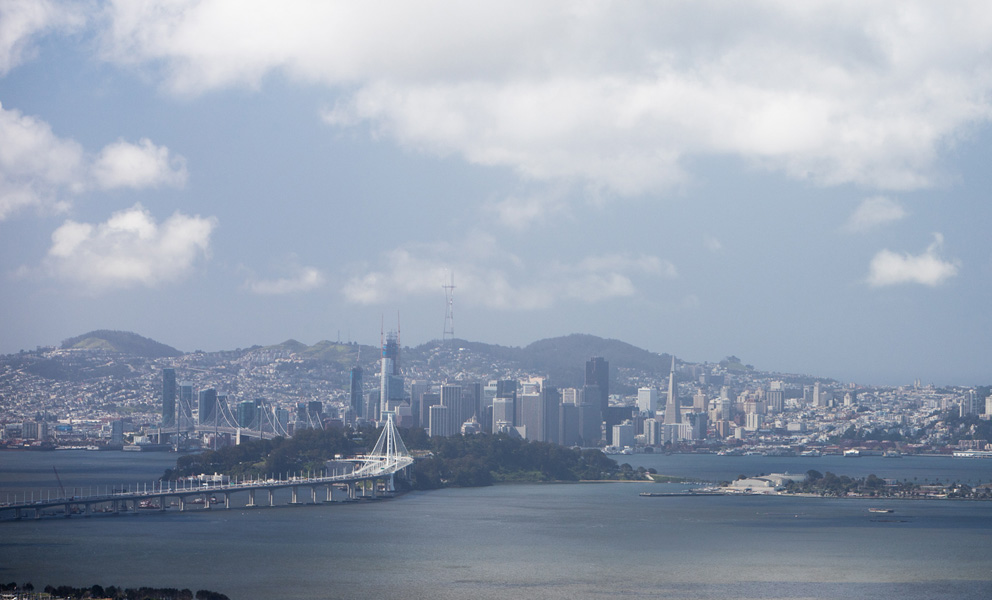 View of Yerba Buena Island and Treasure Island from the East Bay