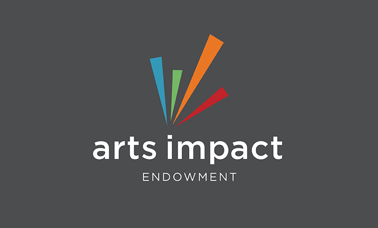 arts impact logo on a gray background