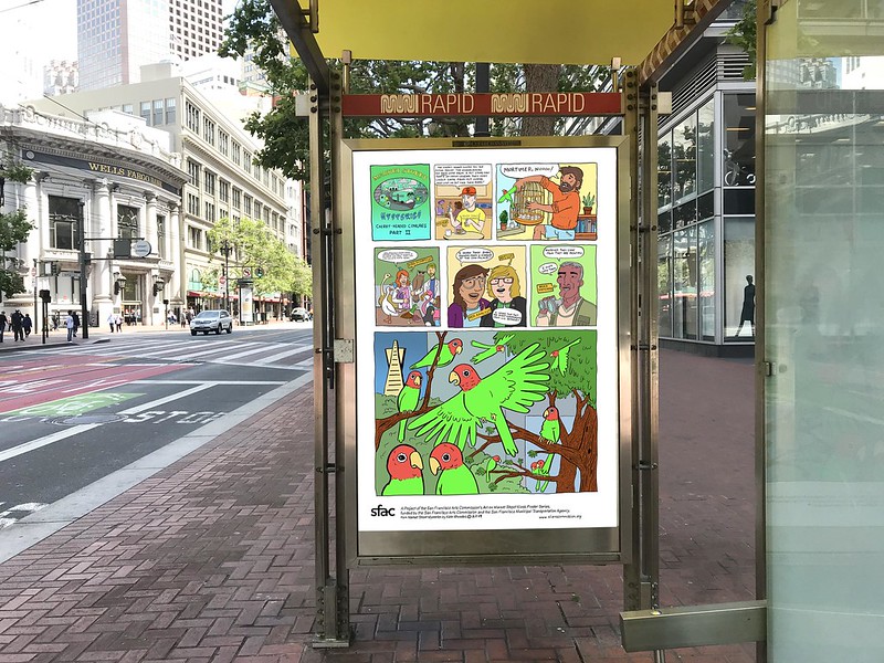 Market Street Mysteries, by Kate Rhoades, 2019 Art on Market Street Poster Series