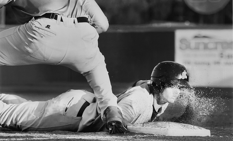 Daniel Robertson, Stockton Ports Shortstop, California League Northern Division Championship, Visalia, CA, 2014. Photo courtesy of Tabitha Soren.