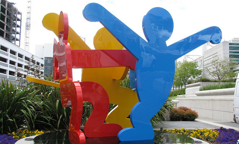 Keith Haring, Untitled (Three Dancing Figures), 1989.