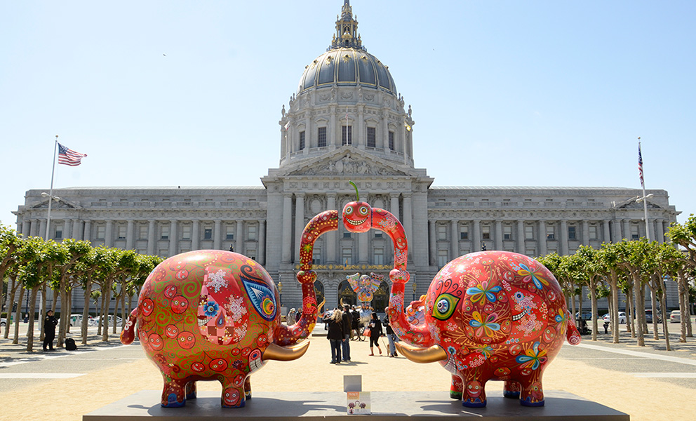 Civic Center Plaza: Hung Yi, Fancy Animal Carnival,  2015