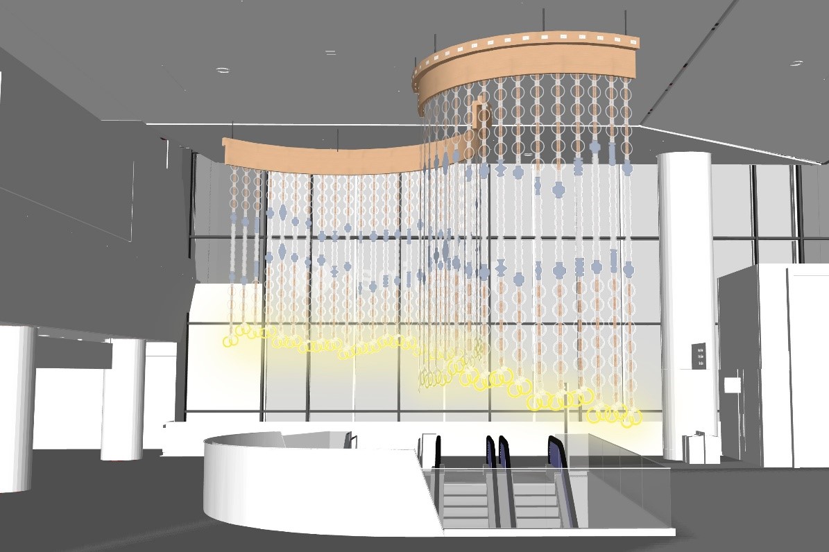 A site-specific light installation by Dana Hemenway