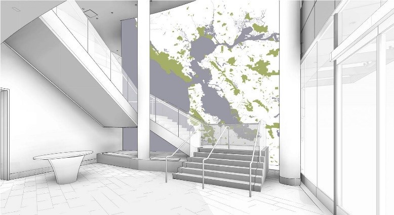 Ellen Harvey's mosaic mural for the Grand Hyatt