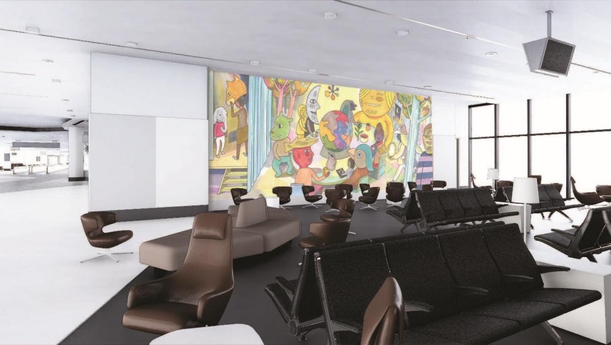 Project proposal featuring a mosaic mural by Jason Jagel