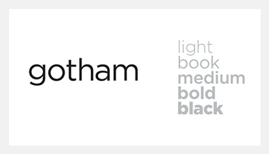 Gotham font example