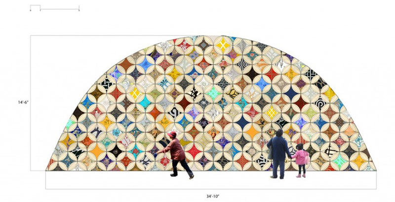 Artist Clare Rojas’ proposal for integrated tile mural Artist Clare Rojas’ proposal for Chinatown Station